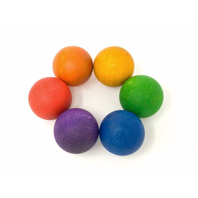 Hovedbilde Grapat 6 baller i regnbuefarger
