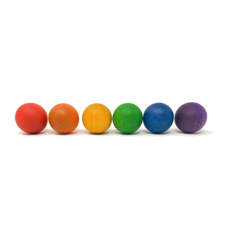 Grapat 6 baller i regnbuefarger