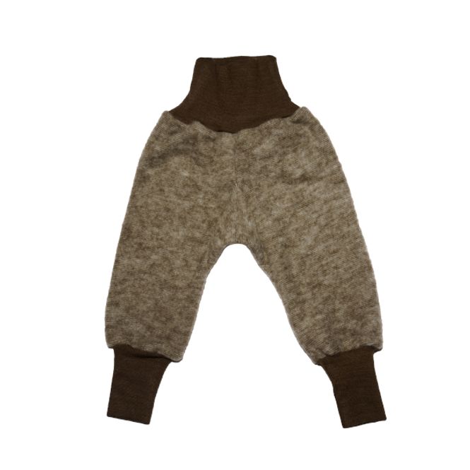 Hovedbilde Cosilana babybukse ull/bomull fleece brun