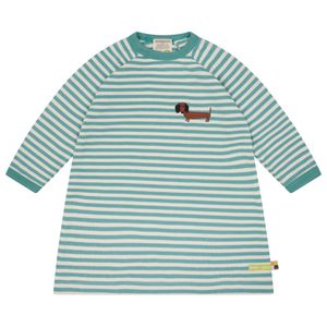 Hovedbilde Loud + Proud kjole striper bl&aring;gr&oslash;nn hund