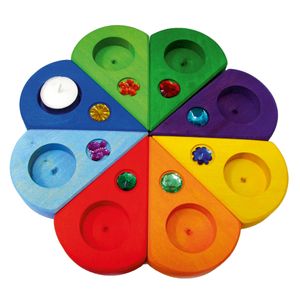 Hovedbilde Bauspiel stor fargerik bursdagssirkel til telys