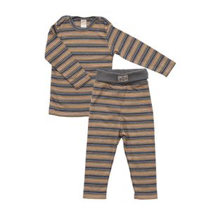 Hovedbilde Lilano stripete babysett bomull tr&oslash;ye/bukse