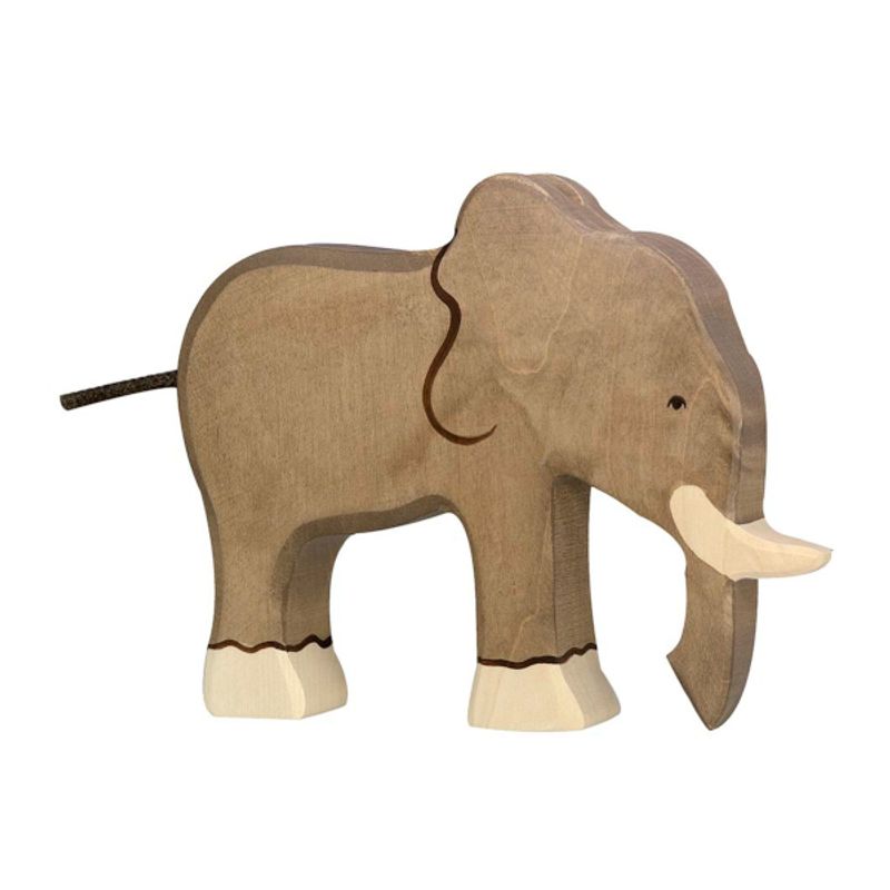 Holztiger trefigur stor elefant