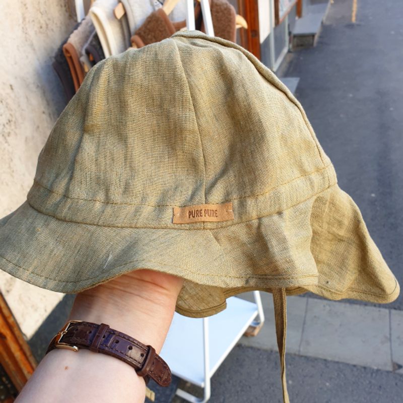 Pure Pure solhatt vid brem brungrønn - kun 53