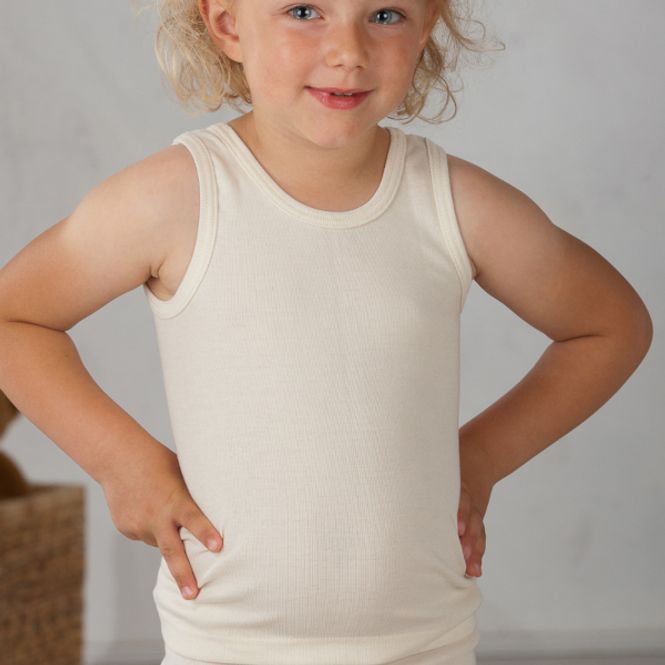 Hovedbilde Cosilana singlet ull/silke natur