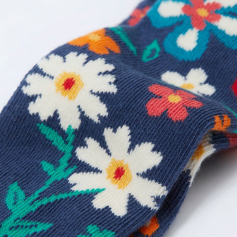 Frugi strømpebukse blomster mørk blå