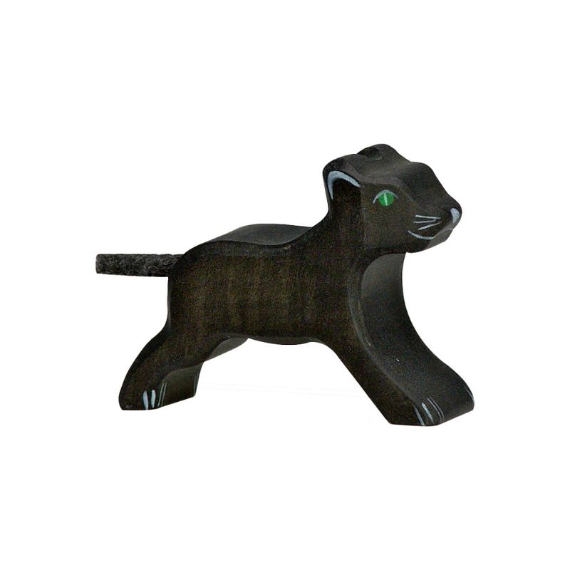 Holztiger trefigur liten panter
