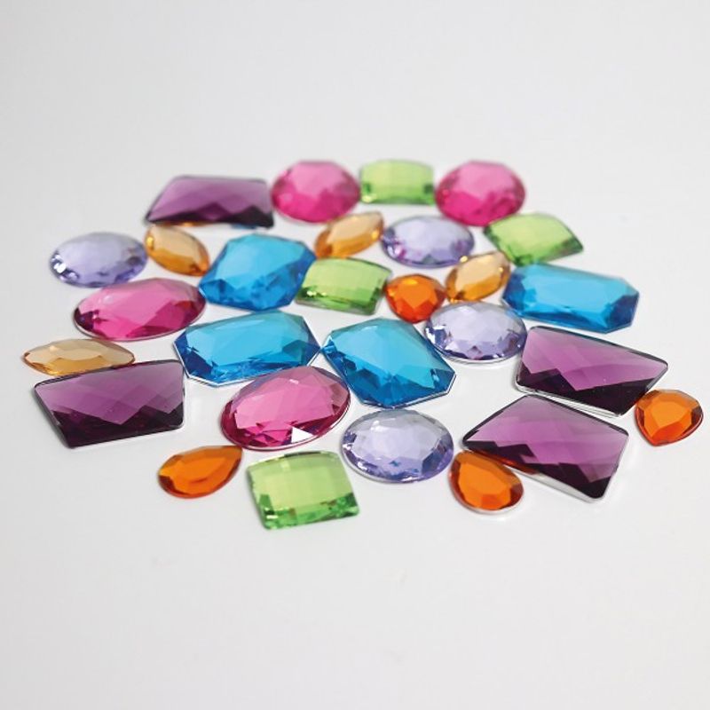 Grimm's glittersteiner akryl store 28 stk.