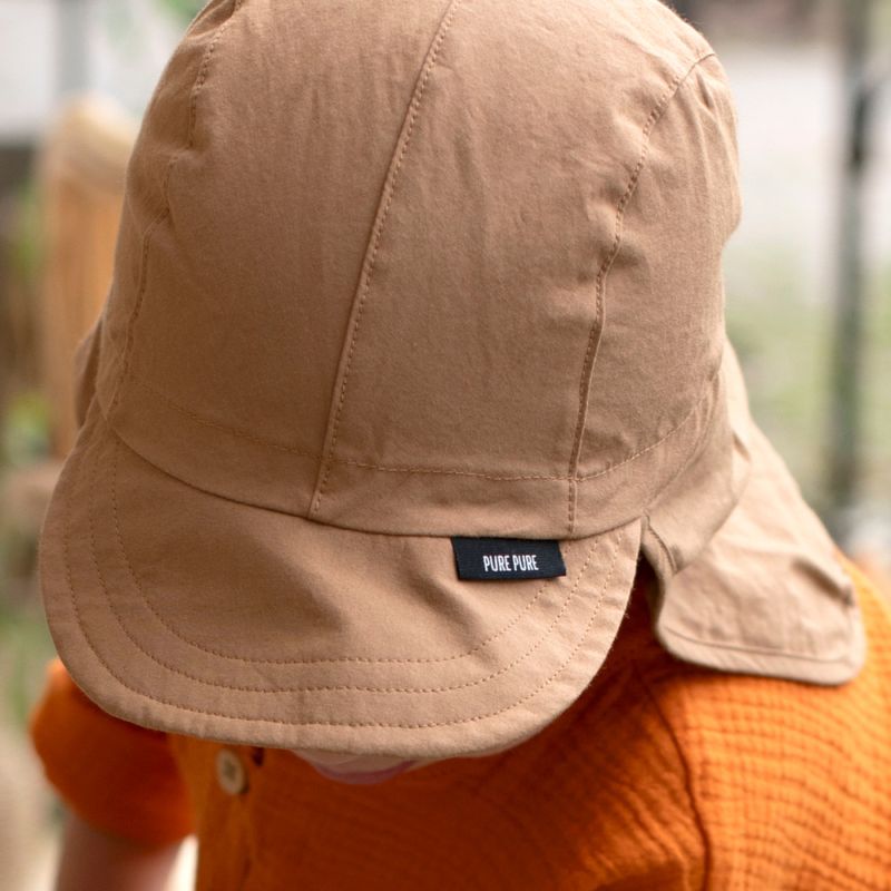 Pure Pure solhatt barn mellombrun UPF 50+