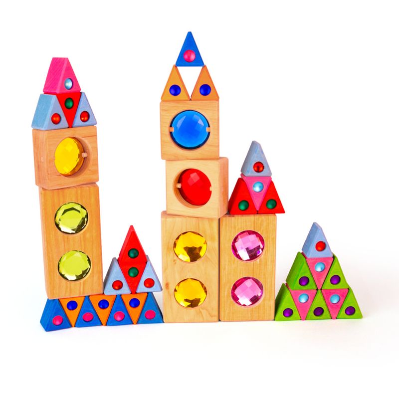 Bauspiel samleboks klossemiks 36 deler