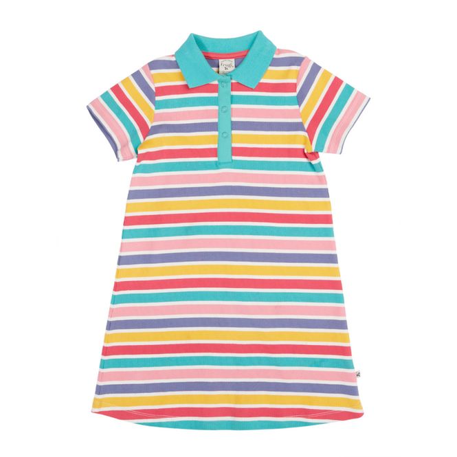 Hovedbilde Frugi kjole stripete med krage - 6-10 år