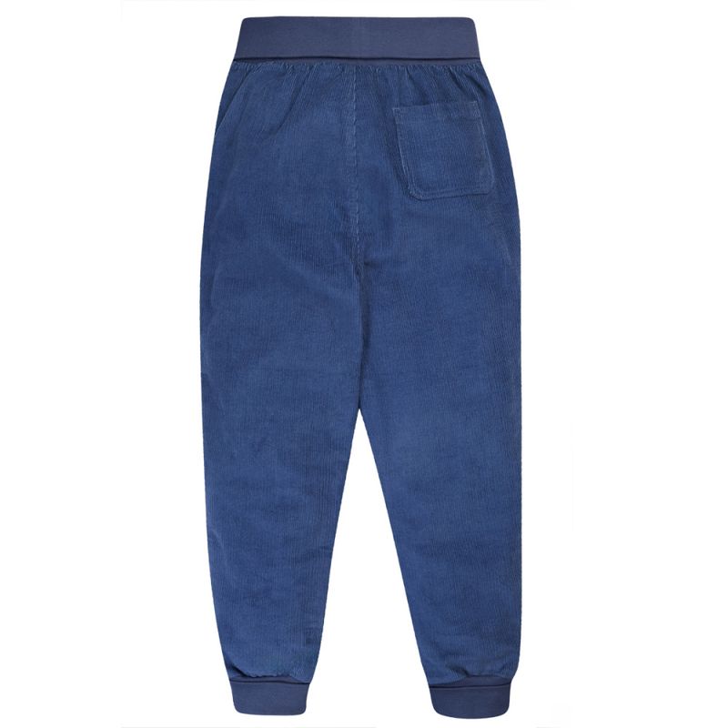 Frugi blå kordbukse med elastisk midje