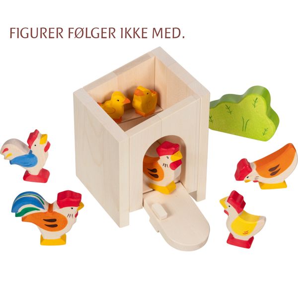 Holztiger hønsehus i tre