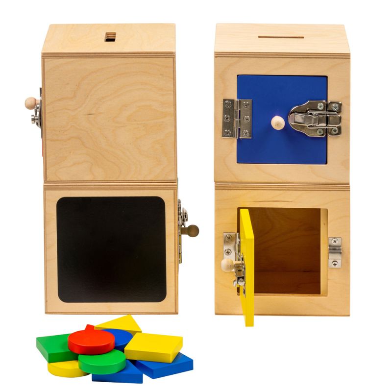 Educo kasser med lås 4-pk.