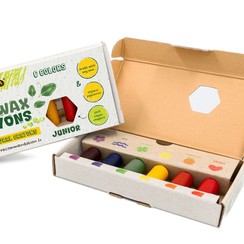 Medenka fargestifter soyavoks junior 6-pk.