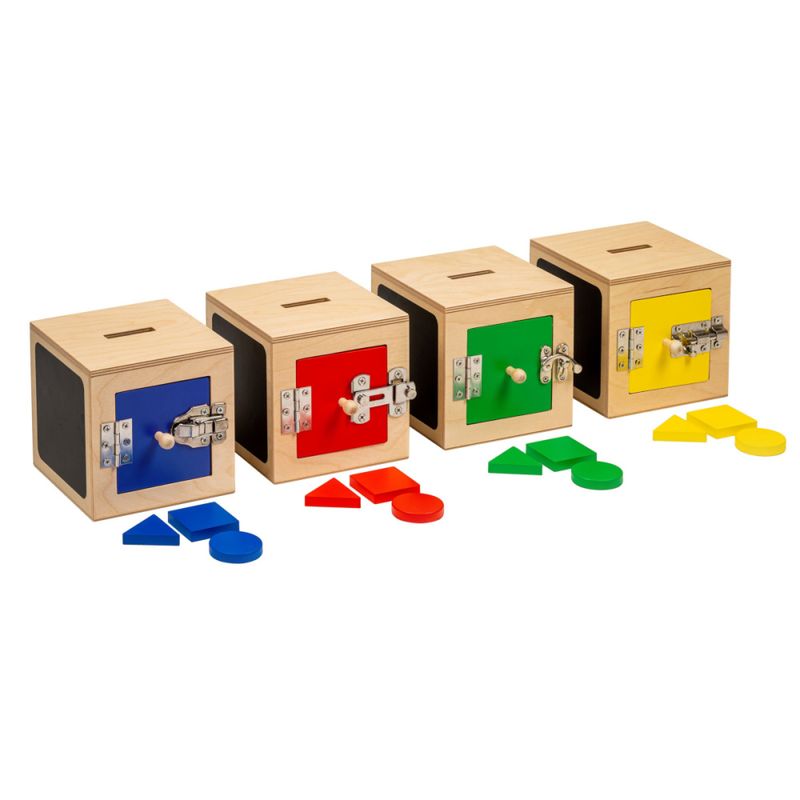 Educo kasser med lås 4-pk.