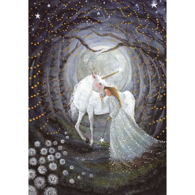 Hovedbilde Bijde Hansje print A4 Stardust Unicorn