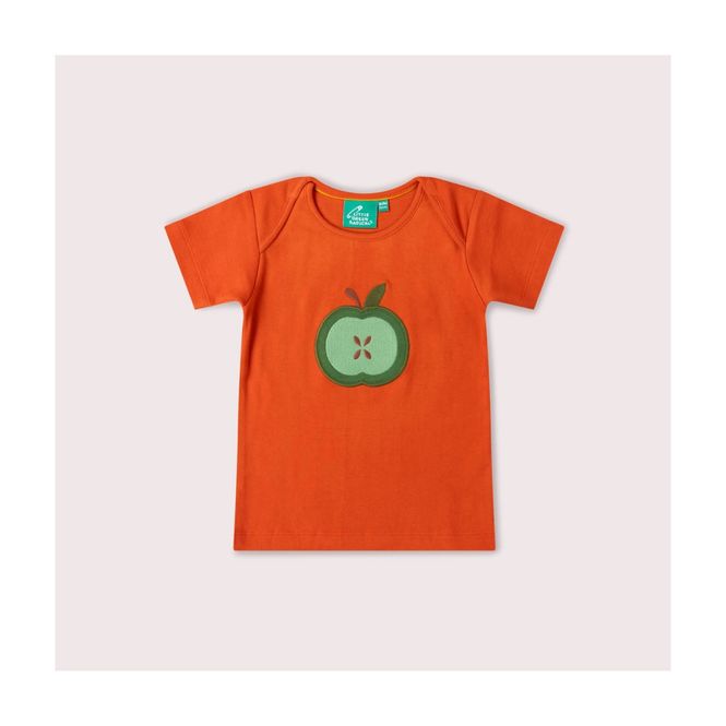 Hovedbilde Little Green Radicals t-skjorte baby eple rød