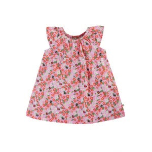 Hovedbilde Frugi rosa vevd kjole sm&aring;blomstrete - kun 18-24 ...
