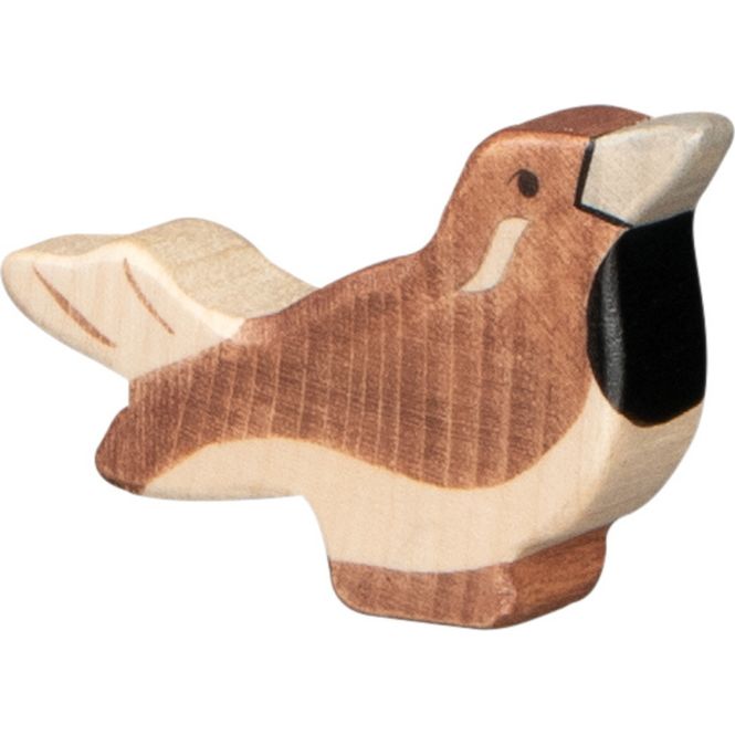 Hovedbilde Holztiger trefigur fugl spurv