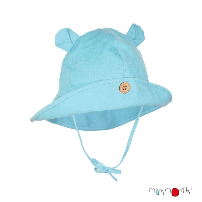 ManyMonths ECO Hempies solhatt med ører Light